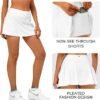 616MAuJPQnL._AC_SX342_.jpg Women Tennis Skirt Golf Skorts Athletic High Waisted with Pockets Inner Shorts Sport Workout Pleated Pickleball