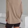 Womens Oversized Long Sleeve T Shirts 2025 Basic Crewneck Tee Fall Tops Casual Workout Y2K Clothes