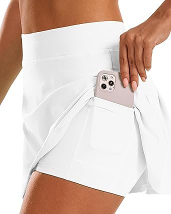 61gvVxWe53L._AC_SX342_.jpg Women Tennis Skirt Golf Skorts Athletic High Waisted with Pockets Inner Shorts Sport Workout Pleated Pickleball