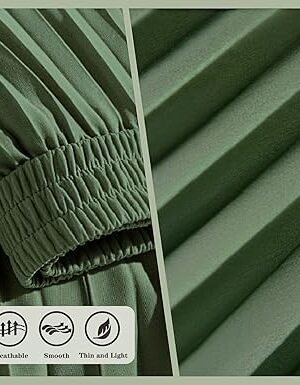 Womens Skirt Leopard Print Midi Long Shirring Pleated Skirts High Waisted A Line Skirts