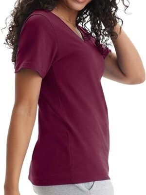 T Shirt Cotton Short Sleeve Tee for Women 1 or 2 Pack
