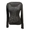 A6474ed8c0acc4d9d9e5ba74a6d919643E.webp Xingqing 2000s Graphic T Shirt Vintage Fairy Grunge Floral Wings Print Long Sleeve Tops y2k Women Clothes Basic Harajuku Tee