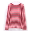 H74a7309348c24237bbf278de0e699947w.webp Dourbesty Women Red White Striped Long Sleeve T-Shirts Loose Casual Shirt Female Basic O-Neck Tops Tee Autumn Pullovers New