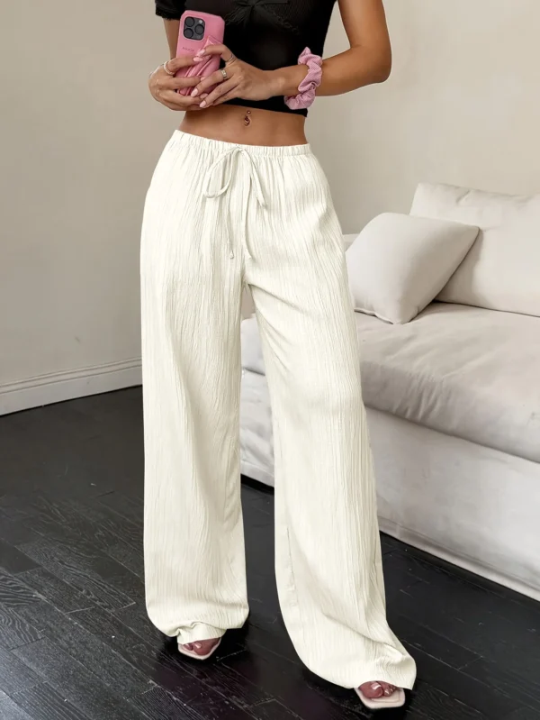 S0241de66f90043f18831e33d55a6c41eO.webp Bohemian Pleated Wide-Leg Pants Women's High-Waist Loose Pants