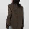 S05d8fe5c0a8648f0b964e7199eca6429P.webp CHIC VEN Women's Woolen Blazer Loose Retro Single Breasted Female Jacket Mid Length Plaid Coat for Woman Autumn Winter 2024