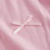 New Solid Color Three-dimensional Bow Half High Neck Flying Sleeve Temperament Slim-fit Summer Women's T-shirt