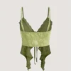 S1ac3ff4d9af5438ba39e28c36a406371d.webp Summer Y2k Clothes Sexy Crop Tops Women's Corset Lace Bandage T-shirt Camisole Woman Sling Tank Top Fashion Sleeveless Waistcoat