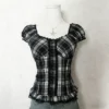 S22dc2274633e43018fb79c2b18ebbb6di.webp Y2K Gothic style aesthetic tops square neck womens style retro Harajuku fashion casual fairy style sweet and cute emotional girl