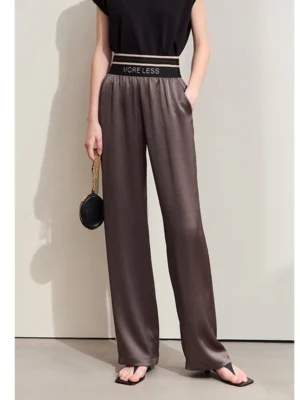 S2d2acca5d2f4405aa6c3127e16be850dX.webp Amii Minimalism 2024 Women Wide-leg Casual Pants Summer New Letter Embroidery Rubber Band Waist Fashion Female Trousers