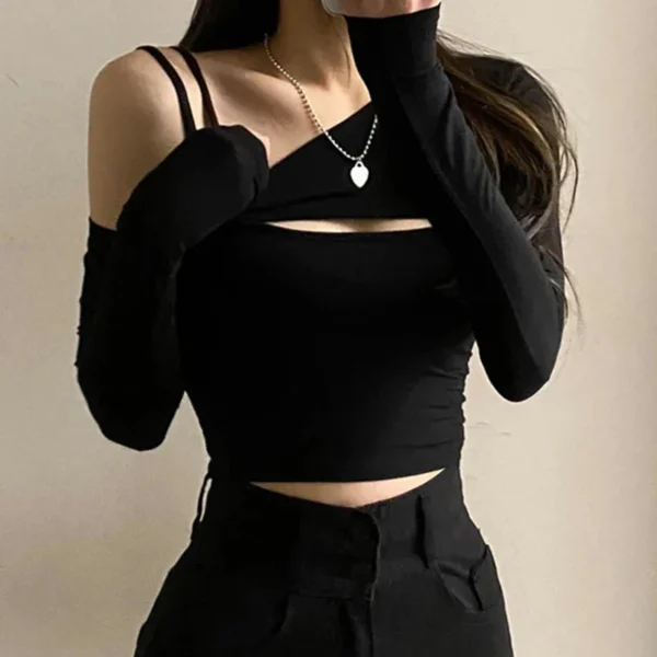 S2f1a51ece50842ea9b6d98def2dc705fL.webp Gothic Grunge Tops Y2k Aesthetic Long Sleeve T Shirts Women 2000s Graphic Tee Clothes E-Girl Streetwear