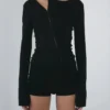 Fashion Single Breasted Shirt Women Casual Lady Solid Long Sleeve Hollow-out Split Bodycon Top 2026 Spring Daily Highstreet Tops