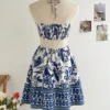 Women's Romantical Floral Print Halter Neck Sexy Fashionable Dress Easy to Create Lazy Stylish Vacation Style Dress