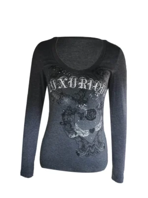S3fb336ec2ad74afe95688616ccee3fcdB.webp Women Autumn Fairy Grunge T-shirts Tops Y2K Long Sleeve Vintage Graphic Shirts E-Girls Aesthetic Tees Gothic Clothes Streetwear