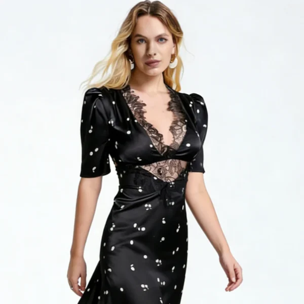 S57f3979d8ed343d49b09a43aa4662389u.webp women's casual dresses Fashion Sexy Printed Dresses Women Streetwear Short Sleeves Slim lace Vestido Female