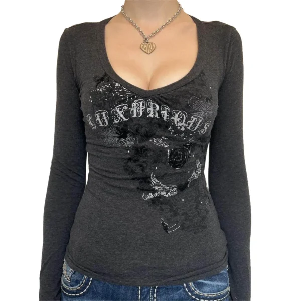 S64dd523e9f7b4c64b971402c73d4e9c3L.webp Women Autumn Fairy Grunge T-shirts Tops Y2K Long Sleeve Vintage Graphic Shirts E-Girls Aesthetic Tees Gothic Clothes Streetwear