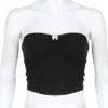 S703f1619d61f4cf68be88a2f9f7ead33u.webp Contrast Bow Stitched Tube Top Summer Harajuku 90s Strapless Women's Cropped Tops Vintage y2k Casual Basic Tees Cute Vest