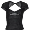 S7a17e3b9b2e14728860dd1cca057177cX.webp Square Collar Summer Sexy Backless Tops for Women Cropped Short Sleeve Elegant Top Tees Skinny Streetwear Clothe