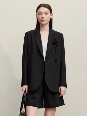 S7ff5fe64c5174303a04928bb1baa1fd1O.webp Amii Women's Blazer 2026 Spring New Casual Notched Lapel Shoulder Pad Coat 3D Floral Detail Women's Versatile Loose Top