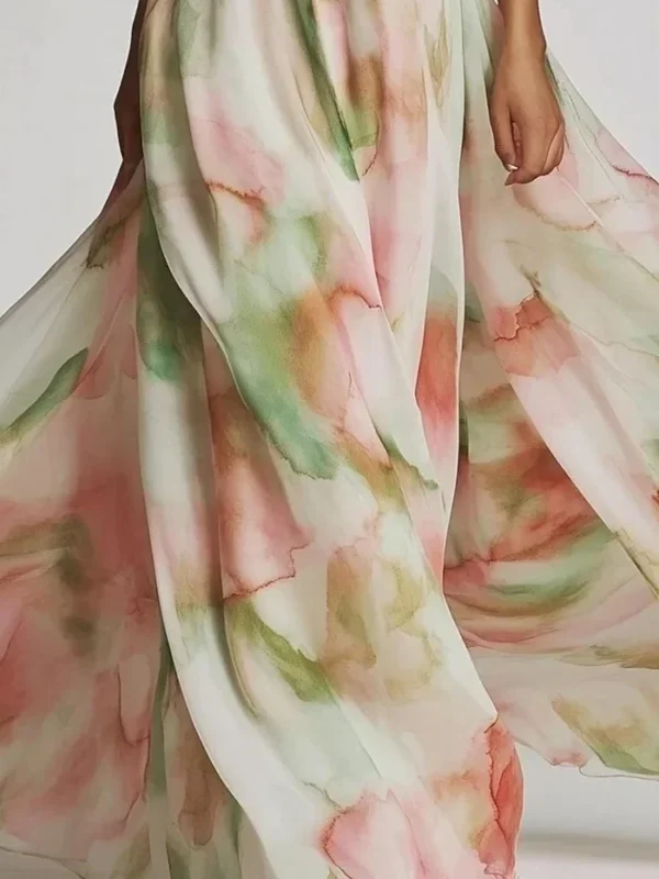 S94de62b0526d4d21ad1b7a6544e9da2bQ.webp Elegant Women's Dress Sexy One-Shoulder Tie-Dye Party Dress Fashion Sleeveless Printed High Waist Large Hem Skirt Maxi Dress