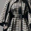 Sa3fc9b9e7a0148978dd848bb738704e5S.webp Houndstooth Pattern Women's Jacket Asymmetrical Cape Sleeves Fashionable Harajuku Street Style Zipper Loose Jacket