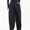 Saca9e3cbd8ff4324829aaaad8d5ecaafx.webp Matakawa Irregular Solid Women Pants Spring Autumn Loose Streetwear Pantalones De Mujer Fashion Patchwork Wide Leg Trousers