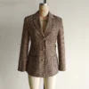 Sadf97cd1a9b74b7b9672b150ea6d2e88D.webp Women Summer Slim Blazers Suit Coats 2025 Casual Plaid Belt Single Breasted Female Elegant Street Blazer Outerwear Clothing