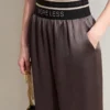 Sb2241df1d5bc484c940c1946febb6a3eM.webp Amii Minimalism 2024 Women Wide-leg Casual Pants Summer New Letter Embroidery Rubber Band Waist Fashion Female Trousers