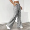 Sb37627c9306e40aea1085cd4741ed115q.webp New striped loose wide-leg pants, thin slouchy straight-cut casual pants for women & long pants, extended striped pants