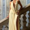 Sb58c211bdb7343d08c56227e47a4e8f6p.webp Mozision Halter Deep V Neck Backless Sexy Maxi Dress Women Gown Fashion Irregular Sleeveless Thigh High Split Club Party Dresses