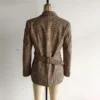 Sbaa955052c1947a28665c2f236370e43i.webp Women Summer Slim Blazers Suit Coats 2025 Casual Plaid Belt Single Breasted Female Elegant Street Blazer Outerwear Clothing