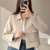 Sc79082dc1bfa4d37bbe3b7a64ffe1ddcP.webp SLTNX Women's Zipper Jacket Coat New Winter Long Sleeve Pocket Outerwear Coat Short Street Elegant Women's Jacket