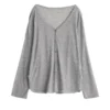 Scb86f0c9fa6947f48bc6d4725fef2453z.webp Women's Cardigan New V-neck Long Sleeved Female Shirt Female Jumpers Sun Protection Woman Top Spring Summer Knitted Cardigan