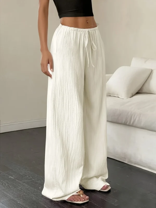 Scd775556739a44d782311dbf337b671fH.webp Bohemian Pleated Wide-Leg Pants Women's High-Waist Loose Pants