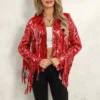 Sd6a9511bc7ab4b1a9337b8fc0c8d61924.webp 2025 New Fashion Women Disco Cowgirl Jacket Lightweight Casual Sequin Tassels Long Sleeves Cardigan Coat for Outwear Streetwear