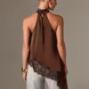 Sd8b3a98213d24ea28134bc14368a2d53q.webp Autumn Fashion Women's Asymmetrical High-Neck Backless Halter Neck Top