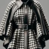 Sdb18462b48414034a311e9cb5272ad576.webp Houndstooth Pattern Women's Jacket Asymmetrical Cape Sleeves Fashionable Harajuku Street Style Zipper Loose Jacket
