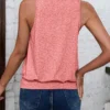Sdd74a9acf5f24c27a4c14ec93449d76b3.webp Fashionable elegant V-neck women's loose sleeveless pure color vest