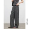Sdee4f56ed94b417c8a192fdd97a5f4edN.webp CHIC VEN New Fashion Women Trousers Loose Casual Herringbone Office Ladies Wide Leg TR Suit Pants Side Pocket Spring Summer 2026