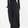Se32cd6e9115f41958f84e8abed002952t.webp Matakawa Irregular Solid Women Pants Spring Autumn Loose Streetwear Pantalones De Mujer Fashion Patchwork Wide Leg Trousers