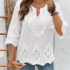 Se7220246fb484e8c84c49beaf8a49f26r.webp Temperament Loose Woman Shirt Fashion Casual Blouse Elegant long Sleeve Woman Shirt Holiday Weekend Top