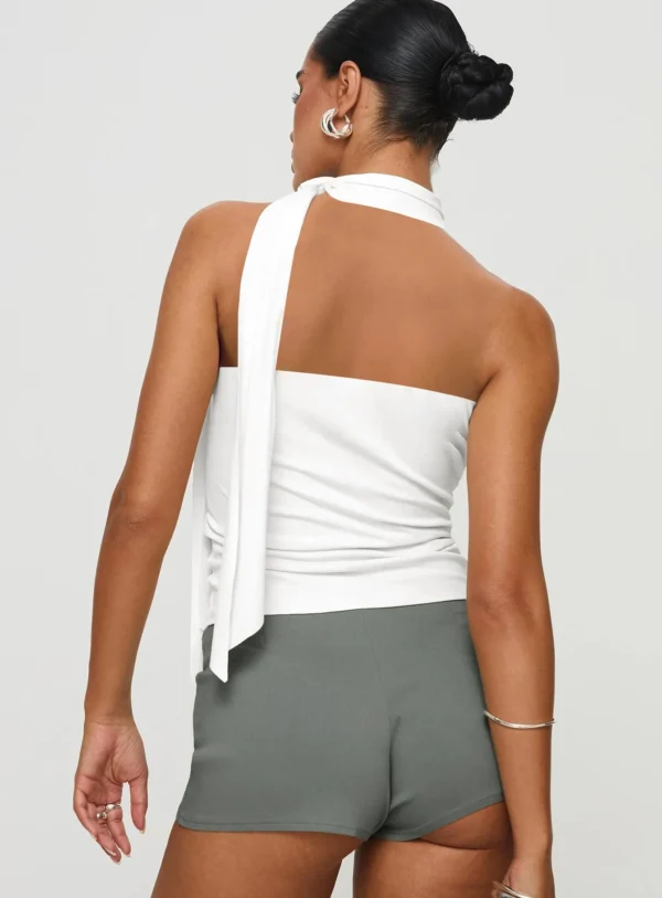 Sef458009ccdc4dd681fb45c8119d252dh.webp Women Sexy And Elegant Sleeveless High Neck Slim Fit Vest Nightclub Street Style New White Strap Casual Upper Outer Garment