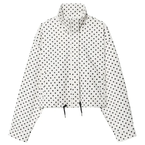 Sfbd5086cf4d640e3943e4150a4eba8398.webp HXAO Polka Dot Bomber Jacket Women's Jackets Demi-Season Oversized Long Sleeve Top Outerwear Aviator Plus Size Zip Up Crop Coats