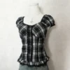 Sfca82d832ccb4bdda202b992a75f9a46q.webp Y2K Gothic style aesthetic tops square neck womens style retro Harajuku fashion casual fairy style sweet and cute emotional girl