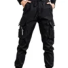Sfcc372690b104cfeaffb024e739152e8D.webp Black Work Pants for Women in Spring and Autumn 2024 New Ins Trendy and Versatile Slimming Elastic Ankle-Length Sports Pants