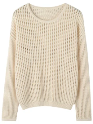 Sff3891912766461f9b5d773917691889V.webp WinvyNee Summer Women's T-shirt Cotton Long Sleeve O Neck Hollows Clothing Solid Top Casual Pullover Female Tops Y2K