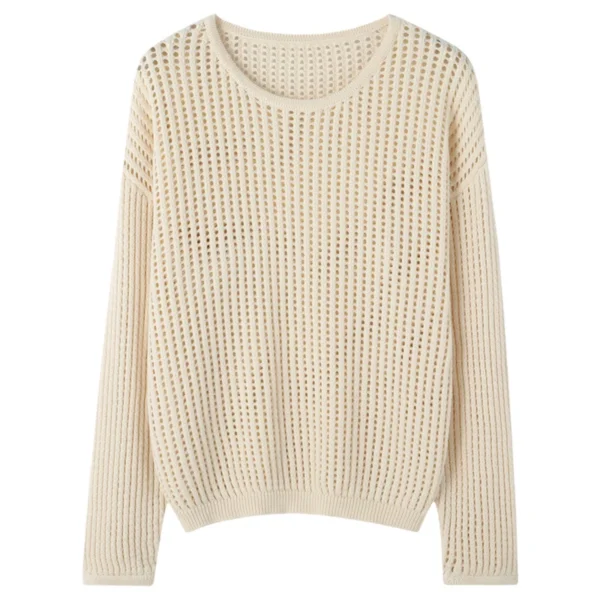 Sff3891912766461f9b5d773917691889V.webp WinvyNee Summer Women's T-shirt Cotton Long Sleeve O Neck Hollows Clothing Solid Top Casual Pullover Female Tops Y2K